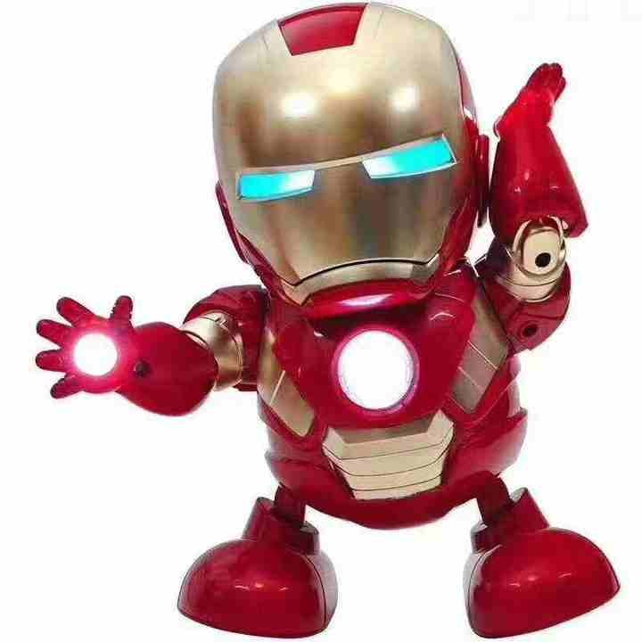 New Design Battery Operated Toys Dancing Robot Hero Superhero Action Figure Electronic Toy Dancing Hero Light and Music