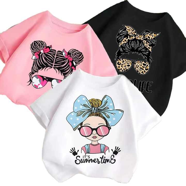 Children Clothes Summer Short Sleeves Baby Girl Shirts