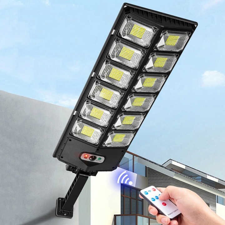 504 Led Powerful Lampe Solaire Outdoor Motion Sensor External Waterproof 12000 Lumen Solar Street Light