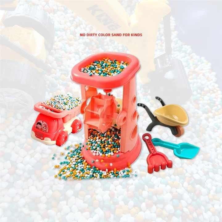 Colored Imitation Porcelain Particles Pearl Sand Ceramic Sand for Kids Amusement Park Toys