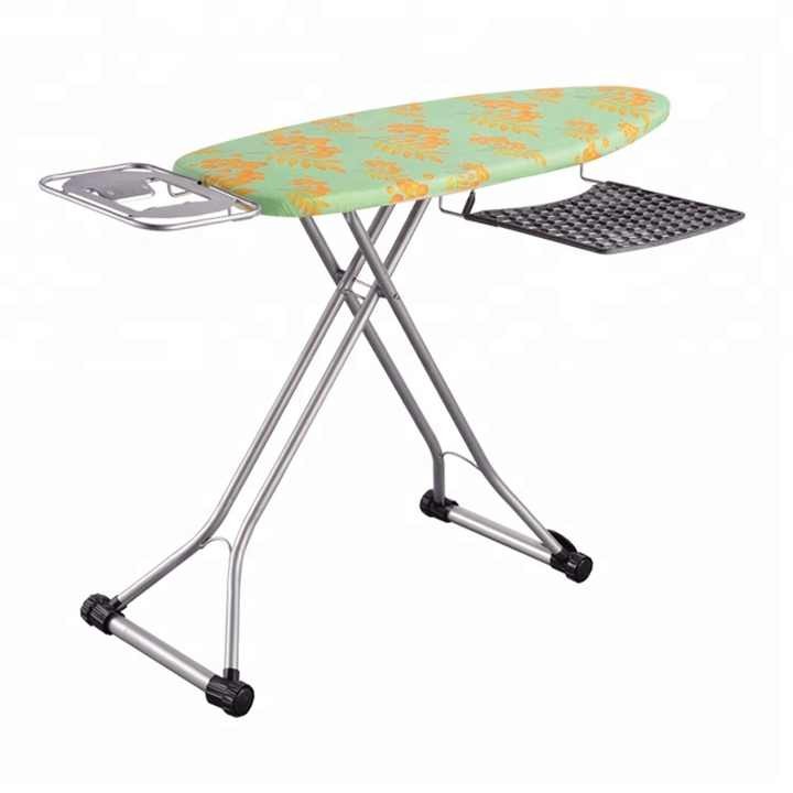 Middle East Market Full Iron Table Folding Ironing Board with Iron Holder
