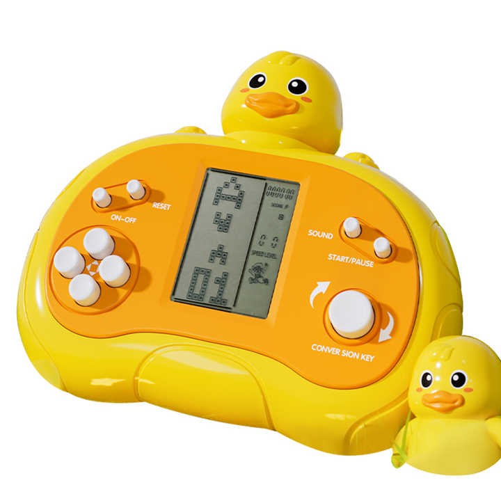 Classics Russian Block Game Console Toy Children Decompress Handheld Game Consoles Racing Speed Push Game Kids Electric Toy