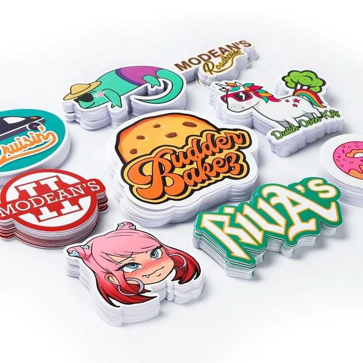 Custom Printing Waterproof Vinyl Stickers Die Cut Label Logo Stickers Adhesive PVC Label Sticker
