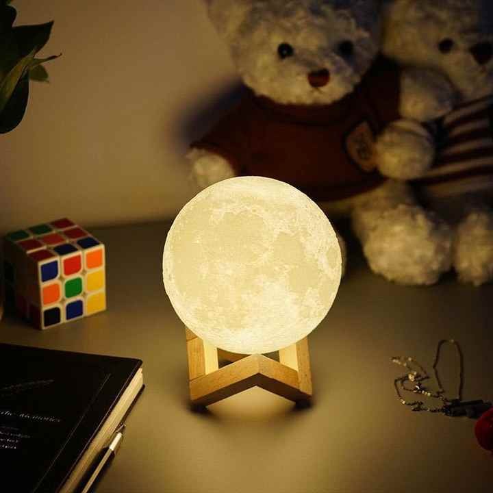Eco Friendly Multicolor Touch Control Usb Moonlight Night Light Changing Moon Lamp Magnetic Levitating Lamp