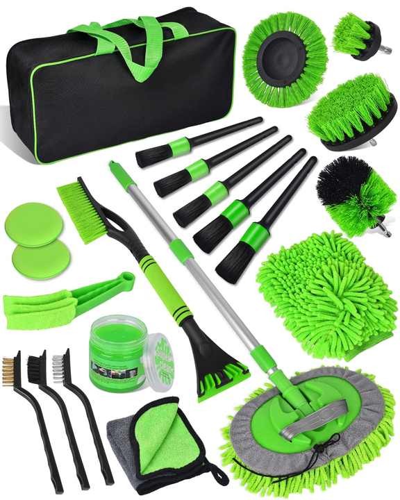 21 Piece Car Cleaning Kit Car Detailing Brush