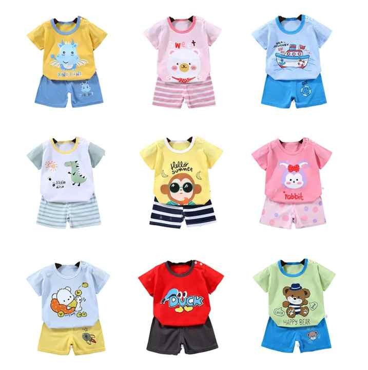 Summer Vest Kids Boys 2pcs Clothing Set Children's Assorted Suits T-shirt+Shorts