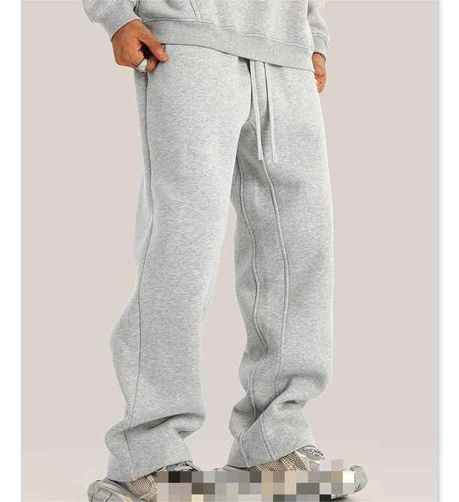 High Quality Blank Plus Size Men's Pants Solid Color Sports Suit Cotton Retro Casual Baggy Men's Jogging Pants Sweatpants