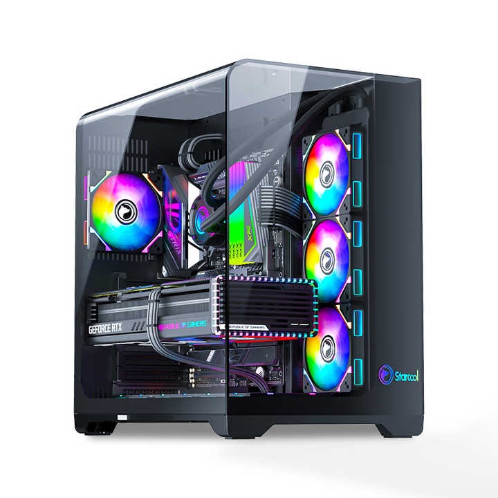 ATX case Tempered Glass Middle Tower PC Case Desktop Computer Case Gaming