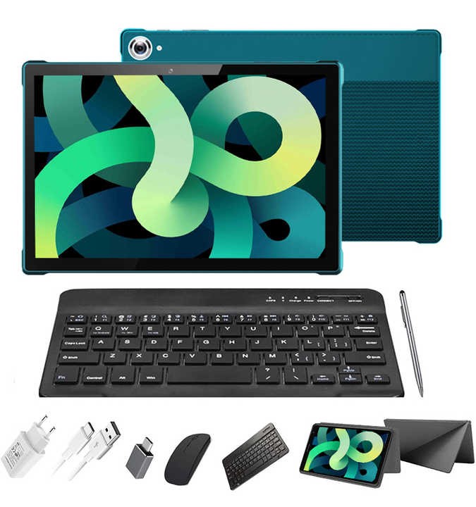 10.1 Inch 1280*800 IPS 2gb Ram 32gb Dual Sim 4G LTE Mobile Calling Phone Android Tablet with Keyboard